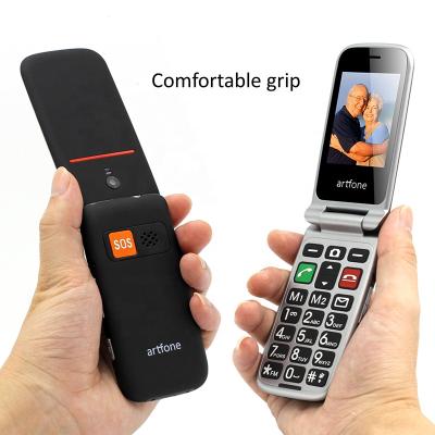 China Dual SIM Card MTK 2G Top Flip Phone With S0S Key Font Big Speaker Replacement / Dual Sim Card Along Big for sale