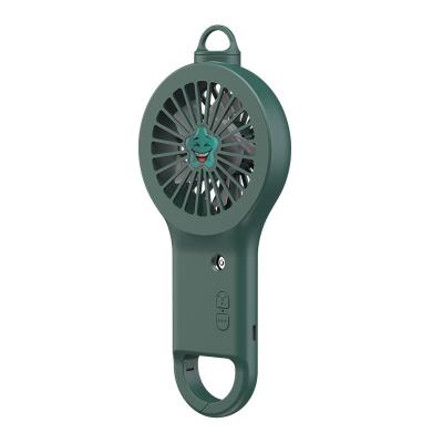 China Mini Hook Fan With Humidifier Factory Wholesale Outdoor Mini Fan Portable Bag Hook Rechargeable Handheld Fan With Mini Humidifier for sale