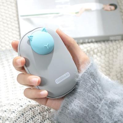 China Car Winter New Product Portable Cute Hand Warmer And 10000 MAH Power Bank Mobile Phone Charger Hand Warmer Birthday Gifts For Women for sale