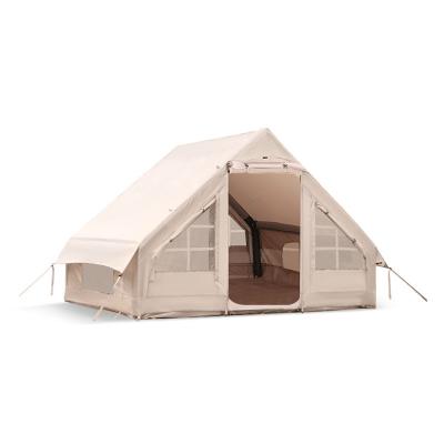 China Oxford high quality luxury outdoor fabric hydrophobic camping tent glamping inflatable house tent for sale