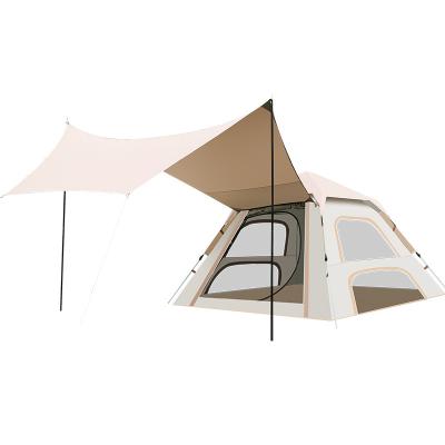China 2023 new design full automatic quick opening tent tarp 2 in 1 waterproof tent tarp 2 in 1 for universal tent camping for sale