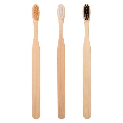 China OEM Customized Disposable Eco-Friendly Biodegradable Soft Bristle Hotel Packing And Logo Disposable Bamboo Charcoal Toothbrush for sale