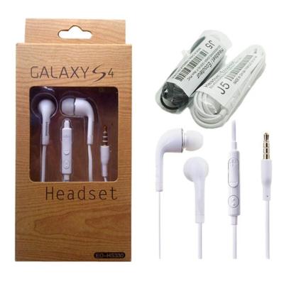 China Mobile phones handfree MIC+VOLUME S4 handfree J5 earphones Android mobile phone earphone WHITE for Samsung earphone for sale