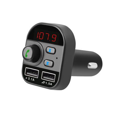 China FM Transmitter Handsfree Car MP3 Player Dual USB Port Radio CAR CHARGER Phone FM Transmitter Blue Tooth Car Kit for sale