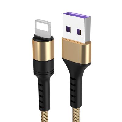 China COMPUTER factory hot sale 5A braided nylon core cable charger cable for iphone usb cable for sale