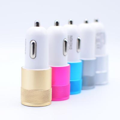 China Smart MOBILE PHONE 2usb Car Charger 12v-24v Dual USB Car Charging Adapter For iPhone For Samsung for sale