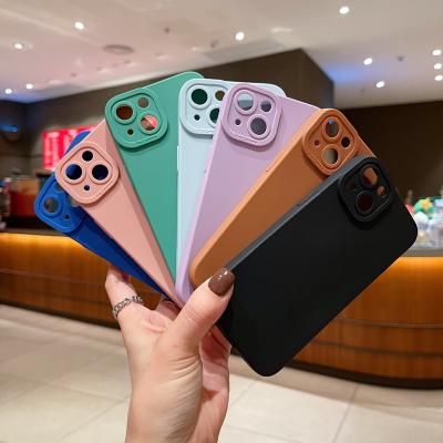 China Soft Shockproof Color TPU Shockproof Phone Cover For Iphone 11 12 13 pro Max Xr Xs Max for sale