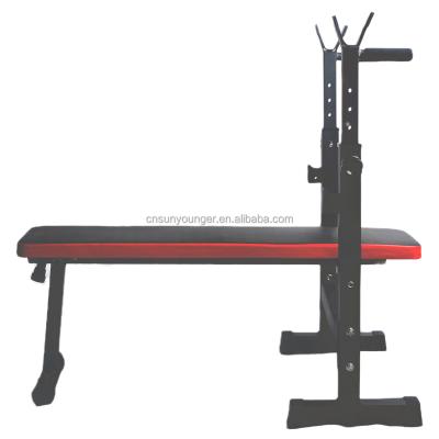 China Barbell Home Foldable Bed Press Bench Press Bench Home Gym Weightlifting Squat Bench Sunyounger Use Rack Strength Training Fitness Equipment for sale