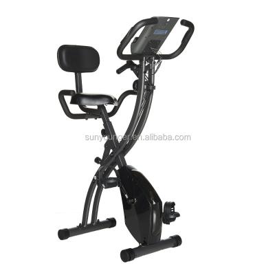 China Body Workout Sunyounger Indoor Exercise Cycling Foldable Magnetic Upright Cardio Bike Workout With Exercise Bands for sale