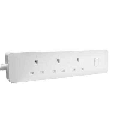 China Wifi Smart Home APP Control 3 Outlets Wi-Fi Power Strip With Dual USB Ports for sale