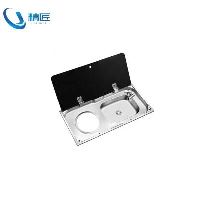 China Durable Camper Stainless Steel Sink And Folding Faucet Stainless Steel Tank Shell for sale