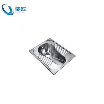 China Without Gas Spring Stainless Steel Squat Pan Western Prison Toilet for sale