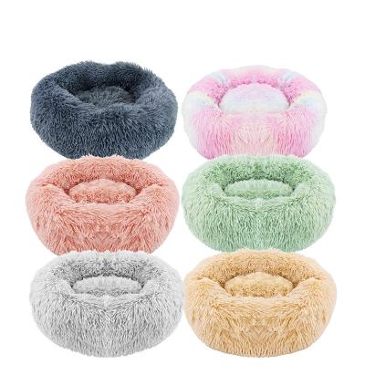 China Removable Blanket Winter Amazon Warm Round Pillow Plush Cat Pet Cozy Cozy Nest for sale