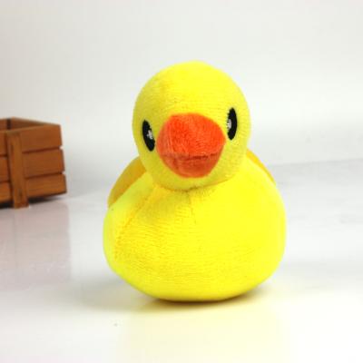 China Customized Viable Durable Pet Teether Plush Toys Cleaning Duck Teeth Sounding Novelty Plush Pet Toys for sale