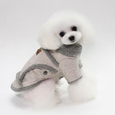 China Viable Wholesale Pet Clothes Winter Factory Style Cotton Jacket Warm Pet Clothes for sale