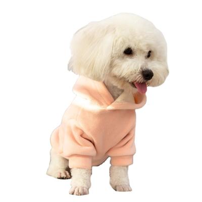 China Wholesale Customized Viable Warm Pet Clothes Hoodies Solid Color Jackets Winter Pet Clothes for sale