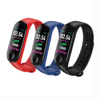 China Cheap Waterproof Sports Touch Screen Fitness Wristband Health Touch Screen Price M3 Smart Band Smart Watch for sale