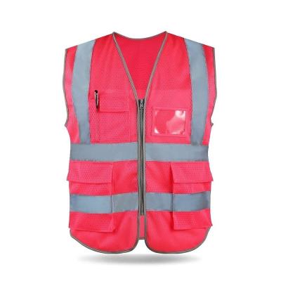 China INSTANT Visible Work Vest Hi LED High Visible Safety Patch With Pocket Safety Guard Reflective Barring Protective Vest for sale