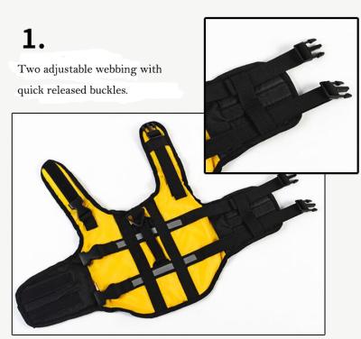 China Pet Water Rescuing Wholesale Dog Life Jacket Waterproof Dog Jacket for sale