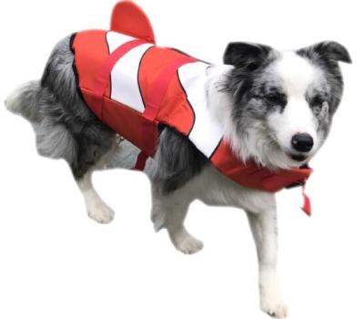 China EPE foam dog life jacket vest swimming vest +nylon pet dog cloth puppy float outdoor rescue ready to boat for sale