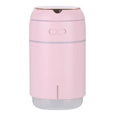 China Portable Cool Usb Mini Car Fashion Mist Humidifier With Night Light With Makeup Mirror for sale