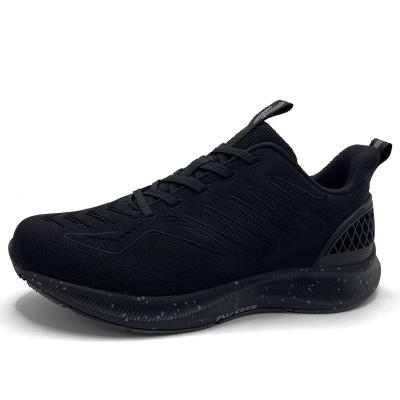 China Fashion Trend Light Breathable Flight Woven Woven Fashion Man Sports Running Shoes for sale