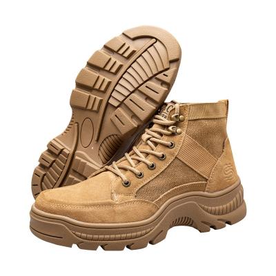 China Anti-sensational steel hot sale scarpe toe ankle high safety and anti-penetration work splash-proof hot safety shoes for sale