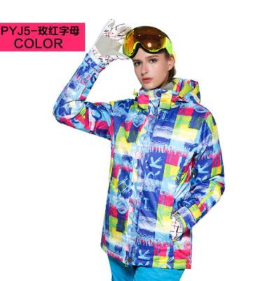 China SNOW Anti-UV WILD women ski snow wear, colorful ski jacket, girl ski wear for sale