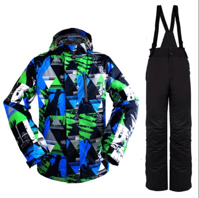 China Anti-UV Waterproof Ski Suit One Piece Skiing Snowsuit Winter Clothing For Men for sale