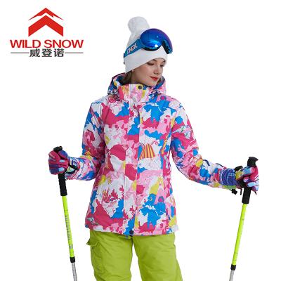 China High Quality Anti-UV Gray And Red Snow Ski Suit Casual Winter Wear Girls Winter Adults for sale