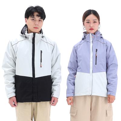 China Breathable Parent-Child Clothing Men's And Women's Jackets Custom-Printed Team Tooling Detachable Two-Piece Logo Word Suits Three-In-One for sale