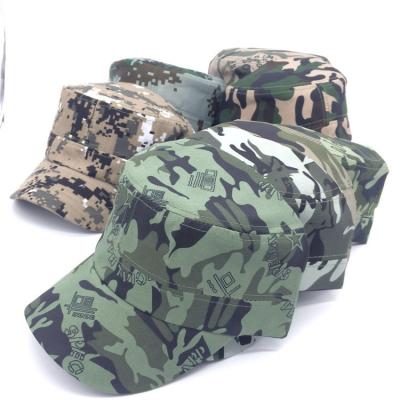 China JOINT Wholesale Promotional Cotton Men's Flat Army Camouflage Baseball Sports Military Hat for sale