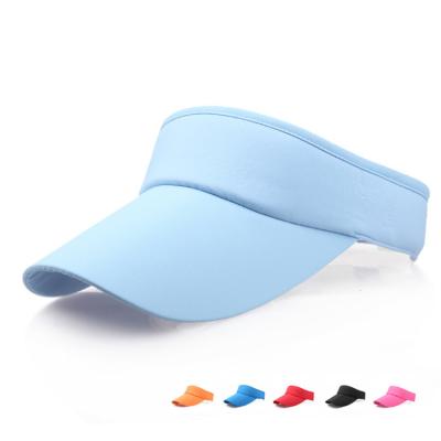 China Wholesale White Outdoor Sports Wide Image Polyester UV Protection Sun Visor Hat for sale