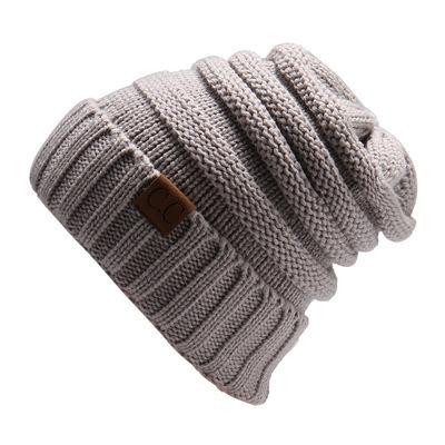 China Outdoor Knitting Hat Beanie Keep Warm Knitted Hats Unisex Winter Acrylic Label COMMON for sale