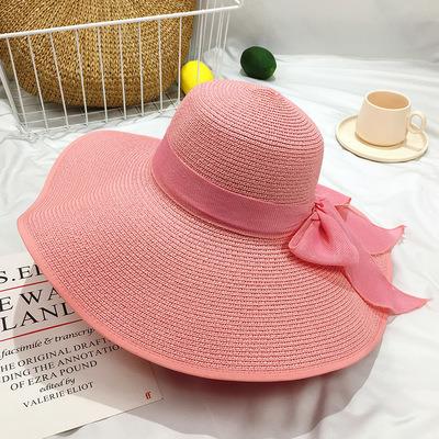 China Character Summer Beach Hats Female Sun Protection Straw Hat For Women for sale