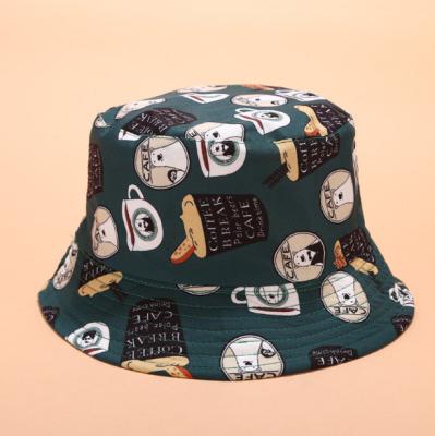 China Wholesale Image Full Print Cardboard Funny Unisex Boys And Girl's Cotton Fisherman Bucket Hat for sale