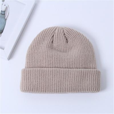 China COMMON Solid 14 Colors Skateboard Street Boy Hip Hop Man Plain Dyed Slouch Winter Knitted Skull Beanie Hat for sale