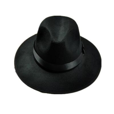 China Hot Fedora Accessory Gangster Cowboy Hat Image Sale Gentleman Winter Black Costume for sale