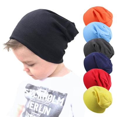 China Wholesale Cozy Soft Outdoor Warm Cotton Simple Newborn Baby Boy's Beanie Spring Hat Head-ware for sale