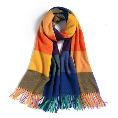 China Lady Winter Scarf Keep Classic Warm Shawl Cashmere Pashmina Tassel Women Soft Scarves for sale