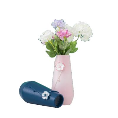 China Simple modern home decoration light handmade creative light home decoration plum flower vase luxury dry flower vase for sale