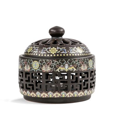 China Small Night Censer Censer Sandalwood Coil Lamp Creative Ceramic Burner Home Tea Ceremony Censer Indoor Decoration for sale