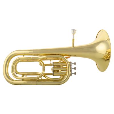 China Other Lijian Musical Euphonium Instrument-Golden Tone JYBT-E100G Lacquered Gold Three-key B-falling Small Standing Horn for sale