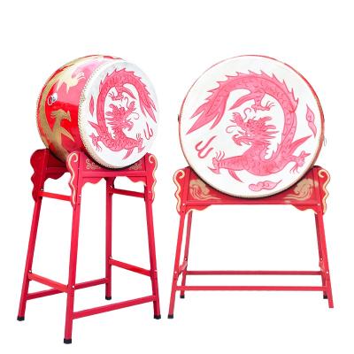 China WHIP drumsdragon drumscowhide performance drums bass gongs and temple drums chinese red dance drum for sale