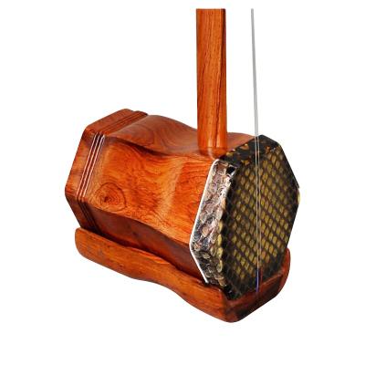 China Mahogany Red Pigeon Bean Material Log Polished Hexagonal Erhu IntroductionLehai Erhu Musical Instrument Factory Direct Sales Iron Erhu for sale