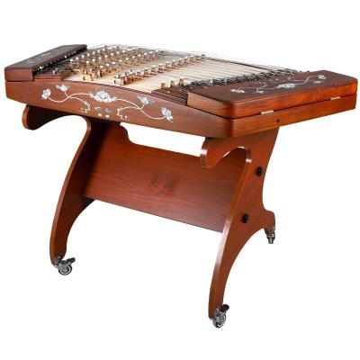 China Sycamore instrument first-class large fruit redsandalwood shell carving professional performance 402 Yangqin Lehai Yangqin for sale