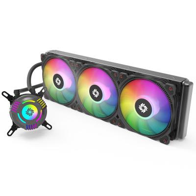 China ARGB icicleflow cpu cooler water block 360 computer kit liquid cooling water cooler for sale