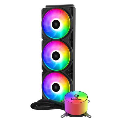 China Efficient Computer Case Heat Dissipation Desktop PC System 360MM ARGB CPU Liquid Cooling Cooler for sale