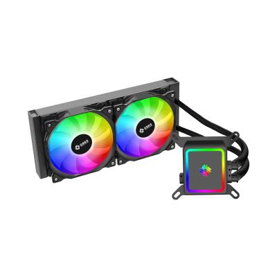 China PC Cooler and Water Cooled PC Cooler 120mm Fan Computer Case RGB Heatsink by Adjustable Cpu Cooler Cooling Water for sale