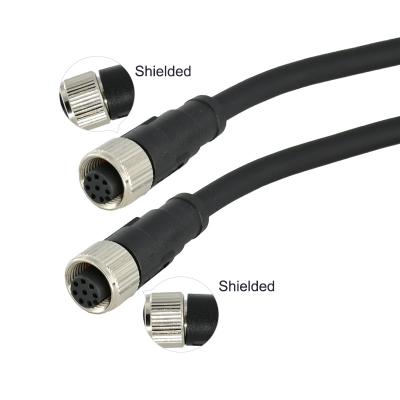 China Automotive Sensor Manufacturer M5 Male Shielded Waterproof Circular Cable Socket Electrical Component Connector for sale